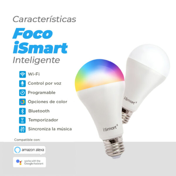 foco inteligente RGB CCT