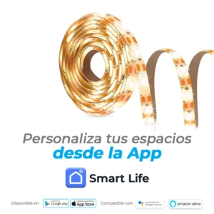 cinta LED inteligente luz cálida y fría