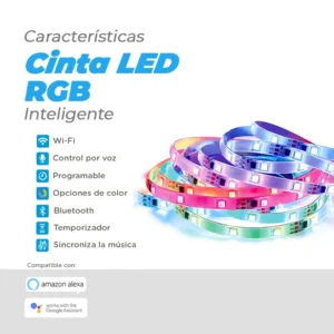 cinta led inteligente con entrada usb