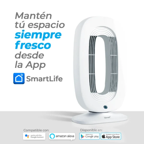 ventilador inteligente blanco