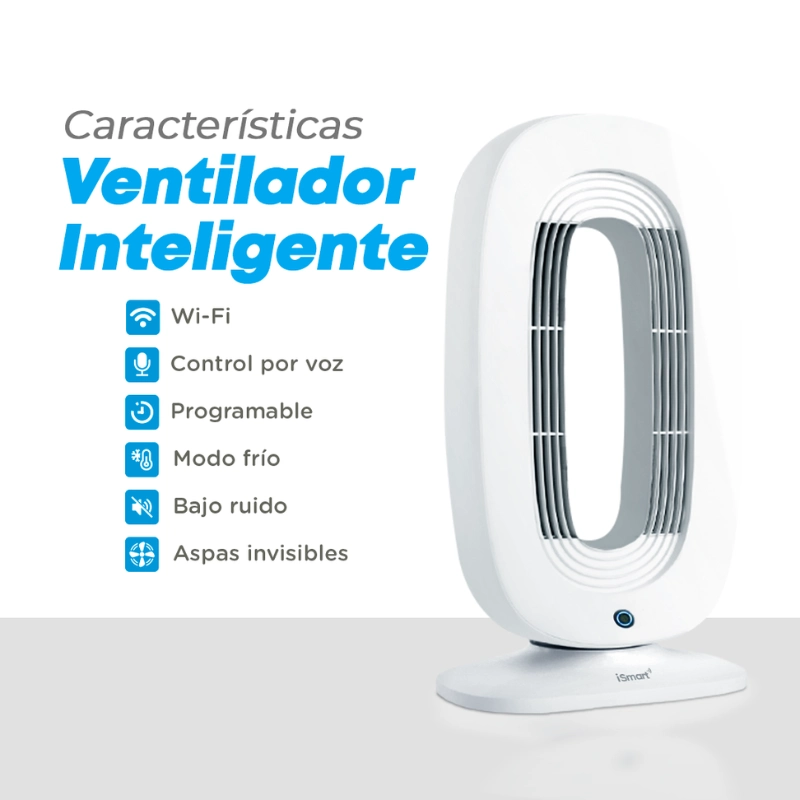ventilador inteligente blanco