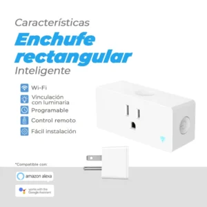 enchufe inteligente rectangular