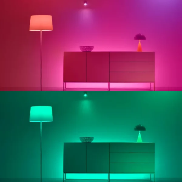 Lámpara de 60W Luz Multicolor