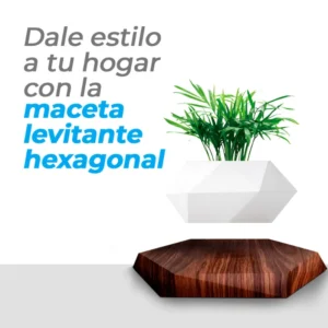 maceta levitante magnética Blanca