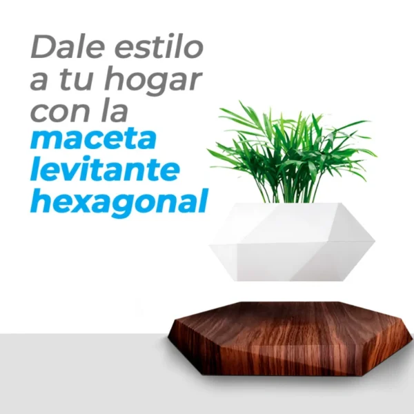 maceta levitante magnética Blanca