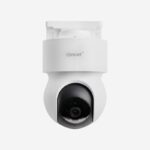cámara inteligente para exteriores de color blanco con rotación de 360 grados, SPEED 360 representa el futuro de la seguridad en el hogar, ofreciendo una vigilancia completa y avanzada. Resolución Full HD Visión nocturna Sensor de movimiento Detector de sonido y movimiento Comunicación bidireccional IP65 Controlable a través de aplicaciones como Ismart y Smart life . SPEED 360 es la solución completa para proteger tu hogar o negocio las 24 horas del día.
