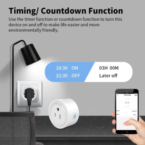 enchufe inteligente portátil WiFi