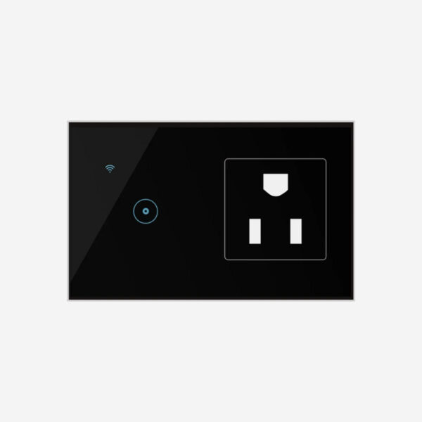 Enchufe Interruptor Simple WiFi negro