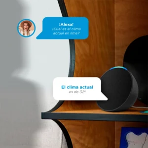 Echo Pop – Altavoz Inteligente con Alexa, Sonido Nítido, Diseño Compacto y Conexión para Hogar Inteligente