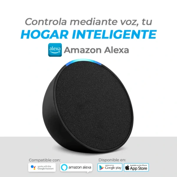 Echo Pop – Altavoz Inteligente con Alexa, Sonido Nítido, Diseño Compacto y Conexión para Hogar Inteligente