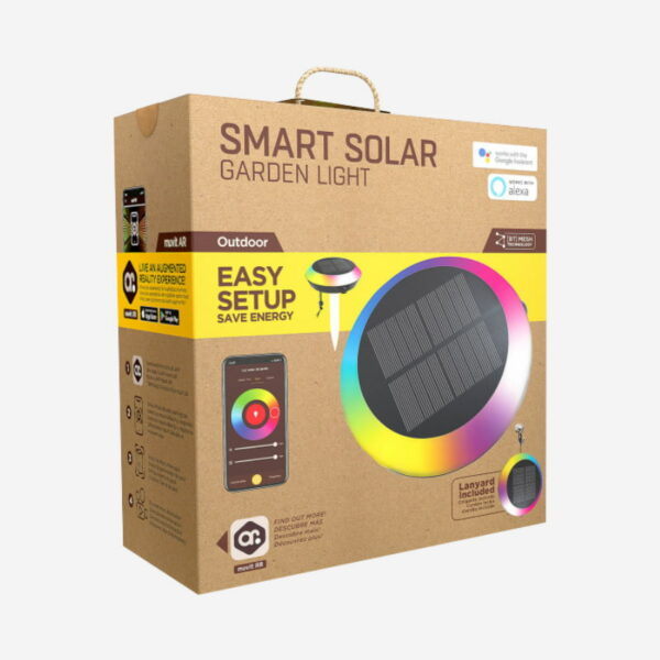 estaca solar inteligente RGB