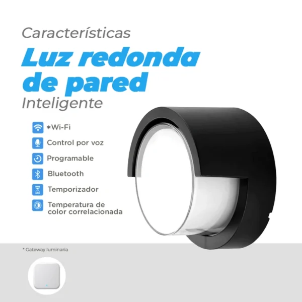 luz inteligente redonda