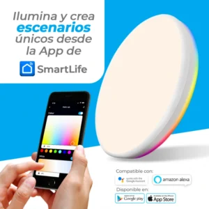 Plafón redondo inteligente RGB