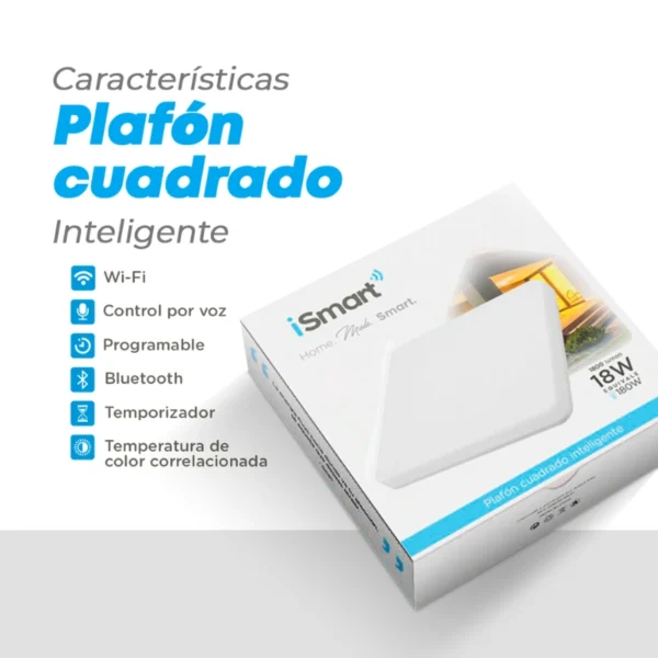 Plafón cuadrado inteligente CCT
