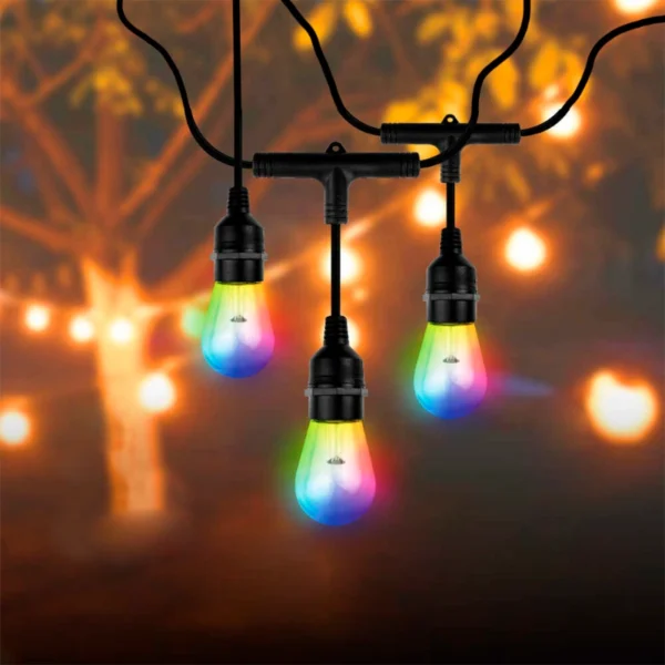 TIRA DE GUIRNALDAS INTELIGENTES PARA EXTERIOR RGB